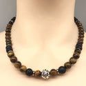 Fashion Natural Stone Geometric Stainless Steel Necklace