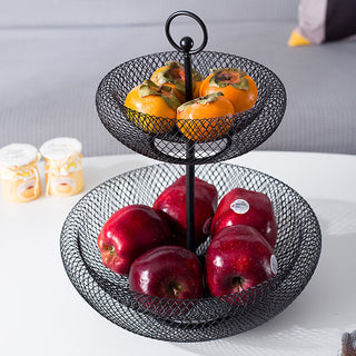 Tieyi Fruit Tray Living Room Multi-layer Basket Household Storage