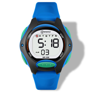 Buy blue-waterproof Electronic Watch Girls&#39; Sports Waterproof Luminous Alarm Clock Exam