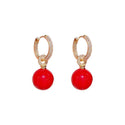 New Micro Inlaid Zircon Pearl Ear Clip Women