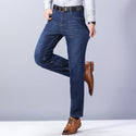 Men Thickened Plush Jeans