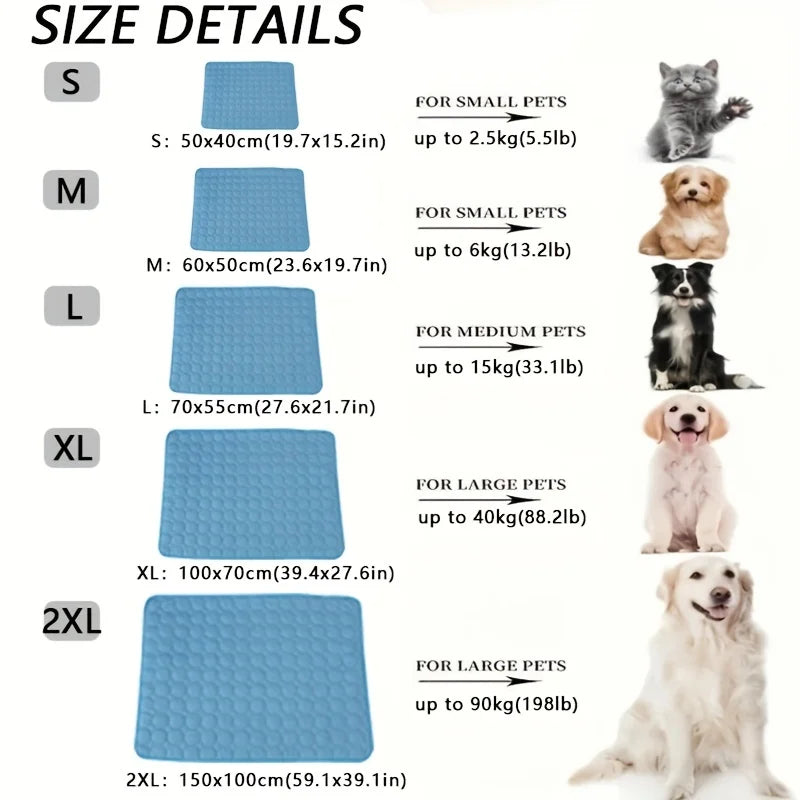 Dog Cooling Mat Summer Pet Cold Bed Extra Large For Small Big Dogs Pet Accessories Cat Durable Blanket Sofa Cat Ice Pad Blanket Secondary image