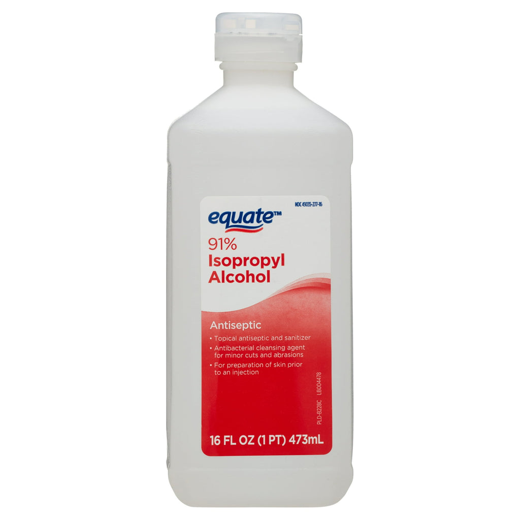 Equate 91% Isopropyl Alcohol Liquid Antiseptic, 16 fl oz