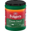 Folgers Decaf Coffee, Ground Coffee, Classic Medium Roast, 9.6 oz Canister