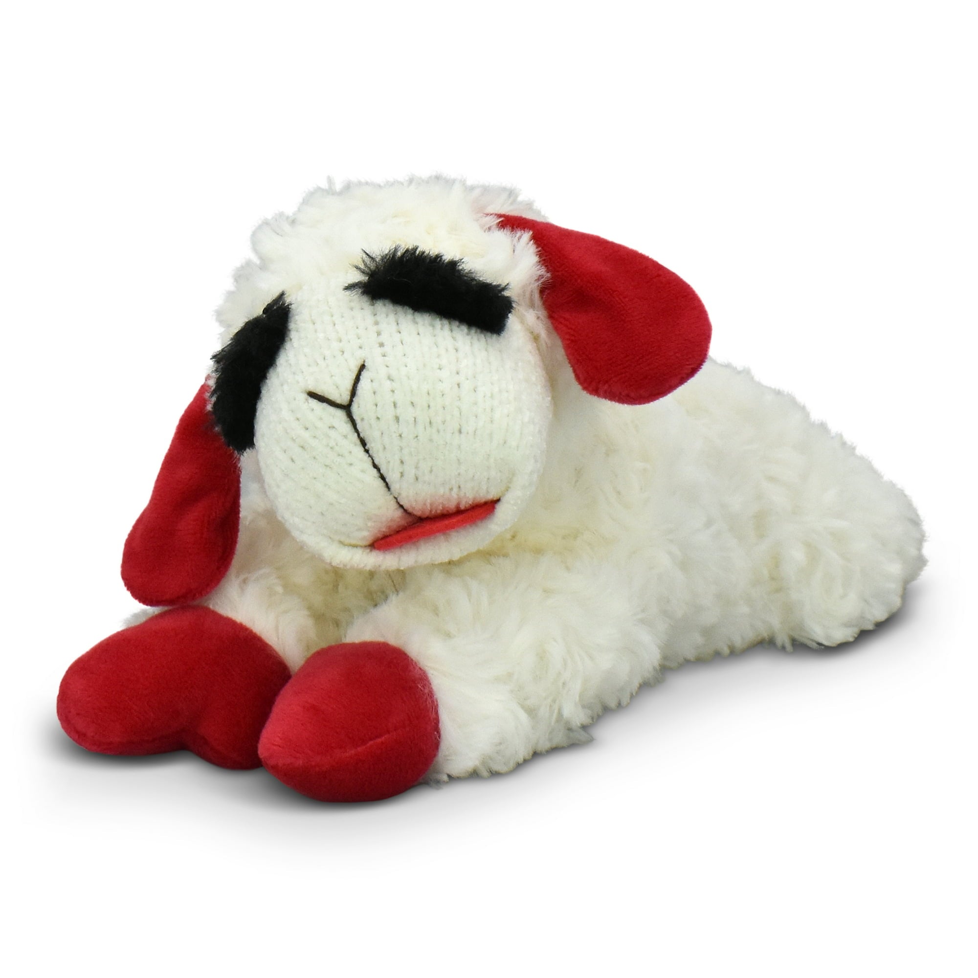 Multipet Plush Lamb Chop Dog Toy with Squeaker, Medium Main image
