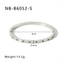 Zircon Titanium Steel Electroplated Bracelet