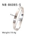 Zircon Titanium Steel Electroplated Bracelet