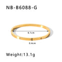 Zircon Titanium Steel Electroplated Bracelet