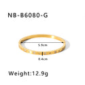 Zircon Titanium Steel Electroplated Bracelet