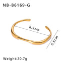 Zircon Titanium Steel Electroplated Bracelet