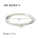 Zircon Titanium Steel Electroplated Bracelet