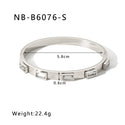 Zircon Titanium Steel Electroplated Bracelet