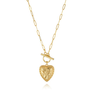 Buy ne0357-love-rose Micro Inlaid Zircon Gold-plated Necklace Female