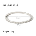 Zircon Titanium Steel Electroplated Bracelet