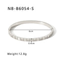 Zircon Titanium Steel Electroplated Bracelet