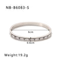 Zircon Titanium Steel Electroplated Bracelet