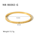 Zircon Titanium Steel Electroplated Bracelet