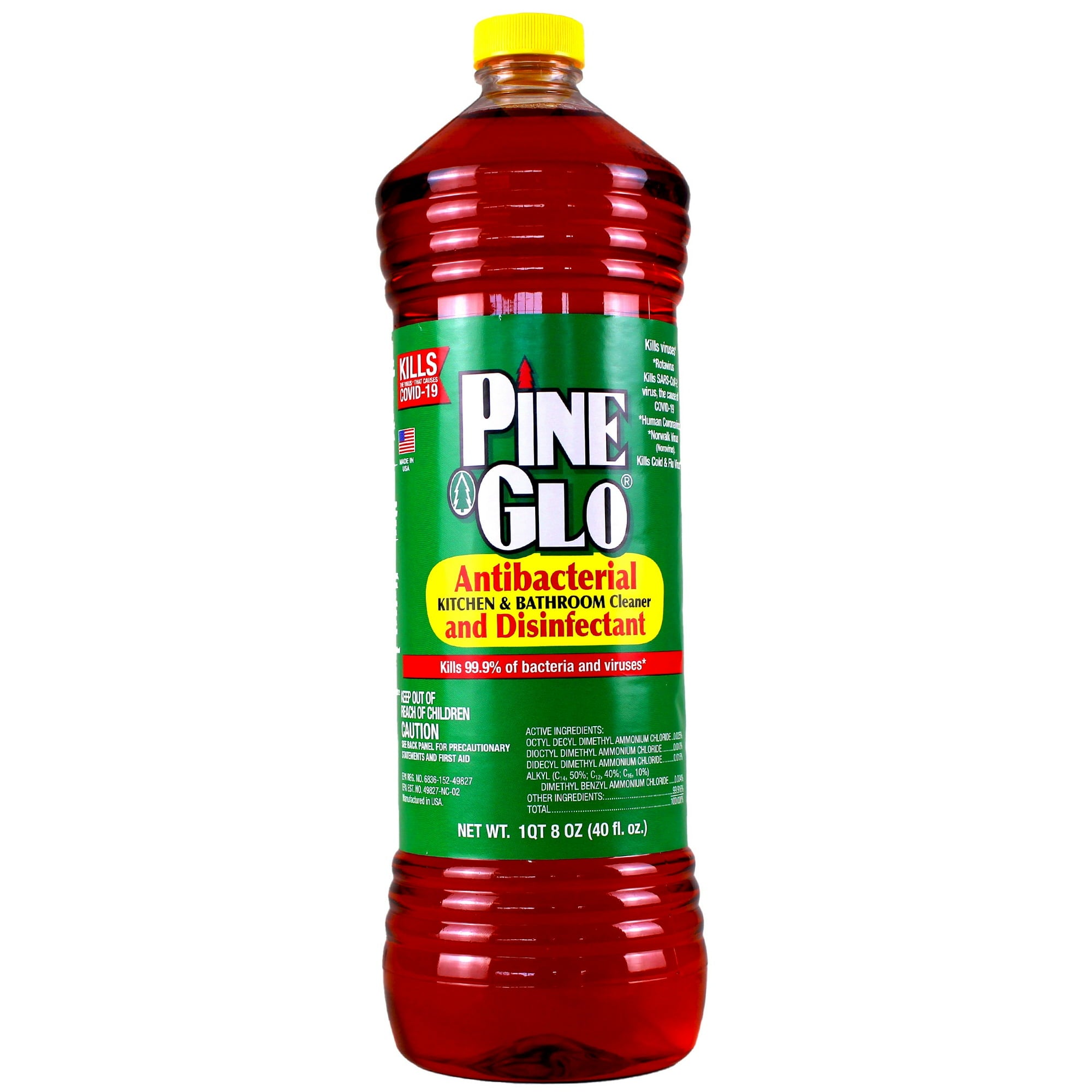 Pine Glo Antibacterial Disinfectant Cleaner, 40 Oz Main image