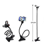 Universal Cell Phone Holder Flexible Long Arm lazy Phone Stand For iPhone Samsung Huawei Xiaomi 360° Rotation Stable Bracket