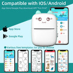 C9 mini HD printer portable sticker label Printer Bluetooth pocket thermal printer with paper for student note inkless printing