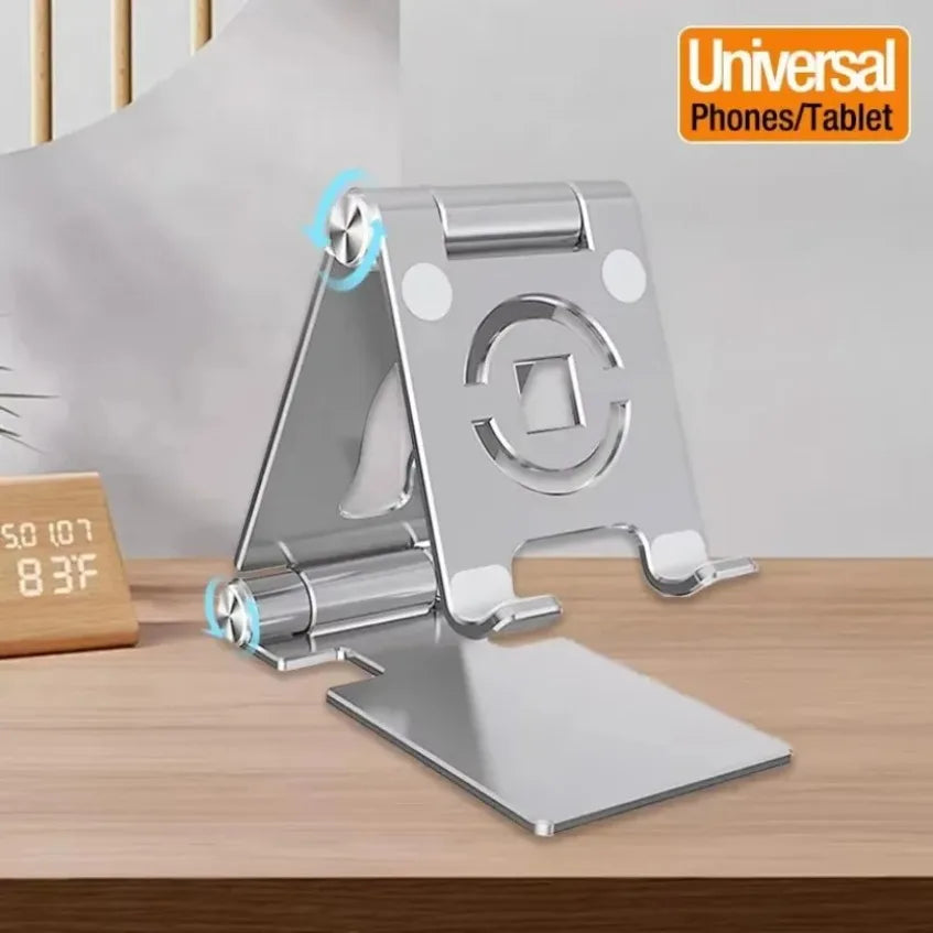 360° Rotation Universal Phone Tablet Holder Foldable Desktop Lazy Stand For iPhone 16 iPad Samsung Galaxy Tab Xiaomi Pad Mount