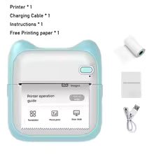 C9 mini HD printer portable sticker label Printer Bluetooth pocket thermal printer with paper for student note inkless printing