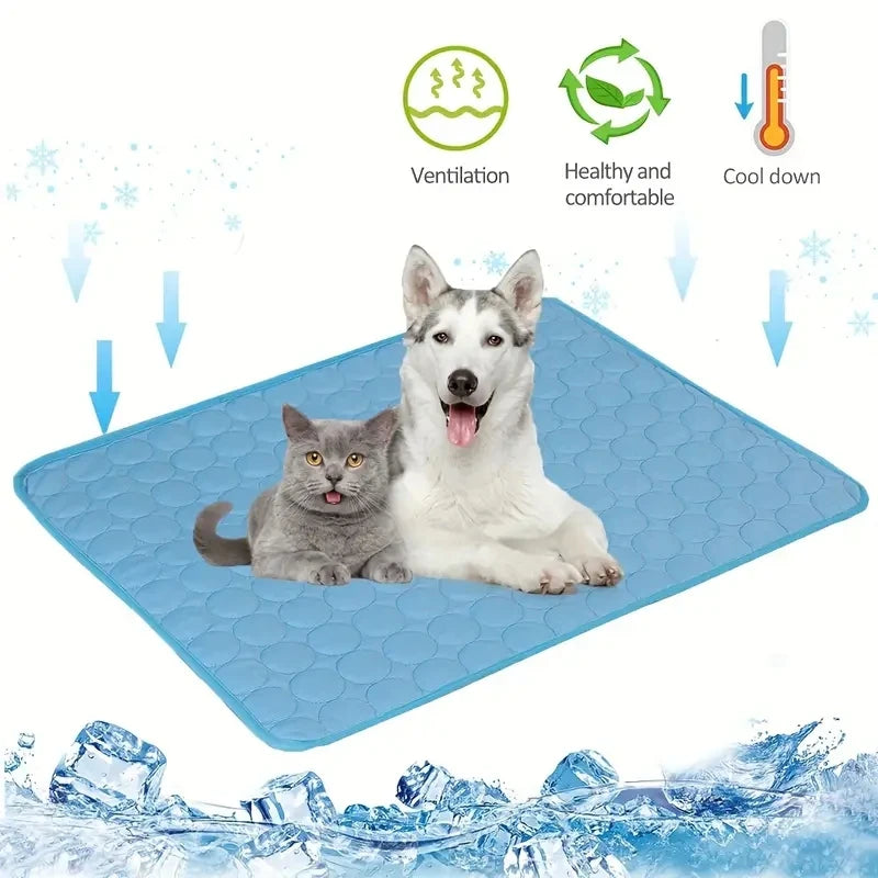 Dog Cooling Mat Summer Pet Cold Bed Extra Large For Small Big Dogs Pet Accessories Cat Durable Blanket Sofa Cat Ice Pad Blanket Main image