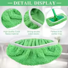1/3/6pc Microfiber Mop Cloth Dry Cleaning Cloths Household Reusable Microfiber Mop Pads Replacement Washable Rag Towel