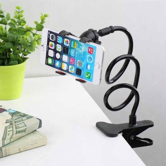 Universal Cell Phone Holder Flexible Long Arm lazy Phone Stand For iPhone Samsung Huawei Xiaomi 360° Rotation Stable Bracket