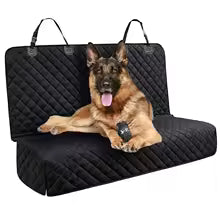 Dog Car Seat Cover, Back Seat Cover for Dogs Pet Car Seat Protector Waterproof Bench Car Seat Cover, Non-Slip Reat Seat Cover fits Middle Armrest for Most Cars Trucks SUVs - Black