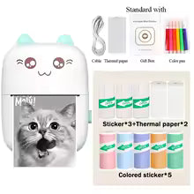 C9 mini HD printer portable sticker label Printer Bluetooth pocket thermal printer with paper for student note inkless printing
