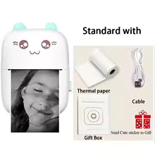C9 mini HD printer portable sticker label Printer Bluetooth pocket thermal printer with paper for student note inkless printing