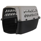 Vibrant Life Pet Portable Kennel for Dogs, Hard-Sided Travel Carrier, Durable, Metal Door, Black & Grey, For Pets 15-25 lbs, 26.2" L x 18.6" W x 16.5" H