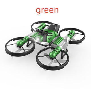 Buy green WiFi FPV RC Drone Motorcycle 2 in 1 Foldable Helicopter Camera 0.3MP Altitude Hold RC Quadcopter Motorcycle Drone 2 in 1 Dron