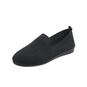 Women Flat Flying Woven Low-cut Slip-on Hollow Shoes