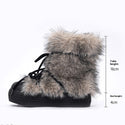 Women's Thick Bottom Increased Fur Short Snow Boots