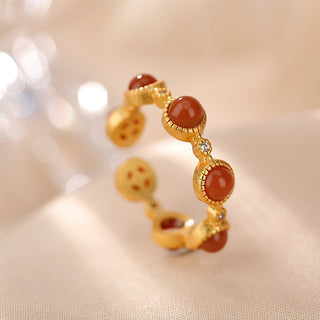 Buy south-red-ancient-french-gold Graceful And Fashionable Seven-star Ring Female Open Ring