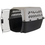 Vibrant Life Pet Portable Kennel for Dogs, Hard-Sided Travel Carrier, Durable, Metal Door, Black & Grey, For Pets 15-25 lbs, 26.2" L x 18.6" W x 16.5" H