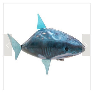 Buy blue Remote Control Shark Toys Air Swimming Fish Infrared RC Air Balloons Inflatable RC Flying Air Plane Kids Toys