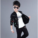 Two-piece Western Style Korean Handsome Boy Clothes