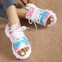 Women Print Lace-up Sports Sandals