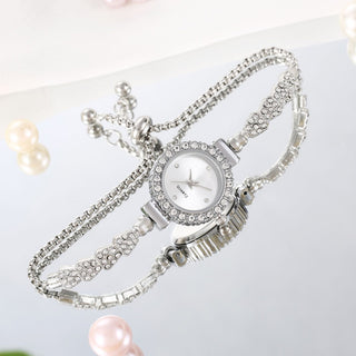 Buy white Fashion Luxury Women&#39;s Watch Gold Fine Strap Ladies Watch For Bracelet Female Wrist Watch Women Clock Relojes Fashion Jewelry