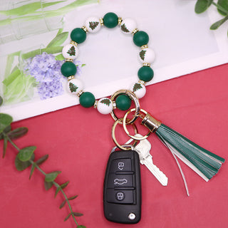 Buy 3-style Christmas Silicone Beads Key Pendants Bracelet