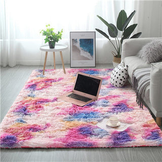 Buy new-rainbow Bedside Carpet Floor Mats Door Mat Tie-dye Carpet