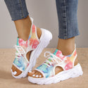 Women Print Lace-up Sports Sandals