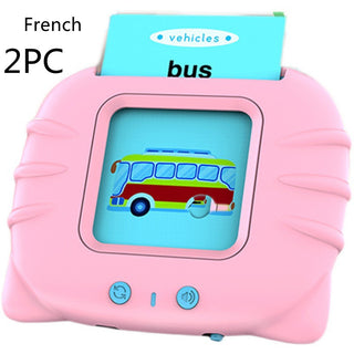 Buy pink-french-version-2pc Card Early Education Children&#39;s Enlightenment English Learning Machine