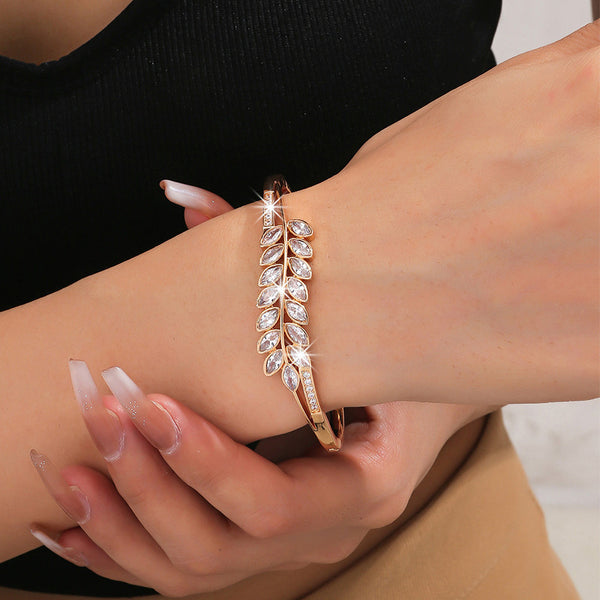 Cross-border European And American Fashion Wheat Leaf Bracelet