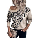 Women's Long-sleeved Sweater Shoulder-baring Sweater