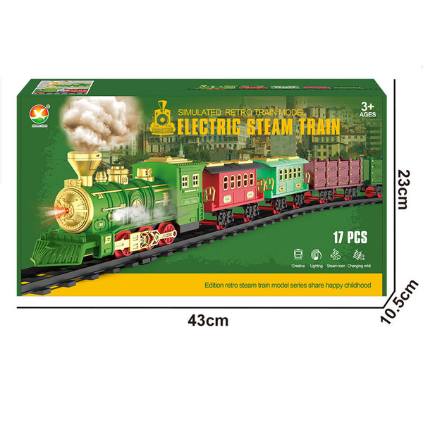 Classical Train Track Electric Lamplight Music Track Train Toy Suit