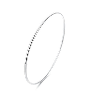 Buy bare58 Handmade Sterling Silver Glossy Silver Bracelet Aperture